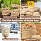 2 PCS Burlap Sack - 19.6" x 35" Burlap Bags for Plants High Density Natural Jute Bag of Potatoe Storage Plant Grow Bags with Rope Potato Sacks Race Bag Halloween,Christmas Decorations
