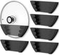 Universal Pot Lid Organizer for Cabinet - Upgraded Patented  6 Pack Pan Lids Organizers Inside Door Wall Mount Pots Top Storage Rack Holder Kitchen, Fits 6" to 13" (Black)