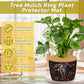 4pcs Coconut Fiber Mulch Ring Tree Plant Protector Mat, 11.8 Inch Natural Coco Coir Tree Mulch Ring Plant Pot Soil Cover, Tree Rings Disc Plant Cover for Indoor Outdoor Plants, Landscaping