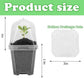 10PCS Clear Plant Nursery Pots with Humidity Dome - 3" Plastic Gardening Pot with Labels, Durable Plastic Plant Container for Seedlings/Vegetables/Succulents/Cuttings