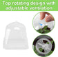 10PCS Clear Plant Nursery Pots with Humidity Dome - 3" Plastic Gardening Pot with Labels, Durable Plastic Plant Container for Seedlings/Vegetables/Succulents/Cuttings