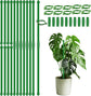 20Pcs Plant Support Stakes 17 inch  Garden Orchid Sticks Extended to 3ft 4ft 5ft Plant Poles with Clips for Indoor Outdoor Potted Tomato Rose Amaryllis Vegetables Comes with 20 Ties