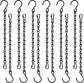 12 Pack 9.5 Inch Hanging Chain for Bird Feeders, Planters, Lanterns, Wind Chimes, Billboards, Chalkboards and Ornaments (Black)