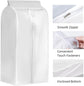 4 Pack Hanging Garment Bags, 43" 35" Long Large Closet Clothes Protector with Zipper, Plastic Jackets Storage Rack Cover for Shirt Suits Coat Dress, Bottom Enclosed (Rack not included)