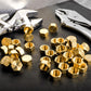 100 Pack Brass Compression Cap, Stop Value Caps, Drain Pipe Fittings for Hose Connector Nozzle Joints Outdoor Garden Water Air Line