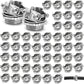 50 Pack 1/2 Inch Clamp Type Cable Connectors, Zinc Alloy and Steel Electrical Conduit Fittings for NM Cable, Rust Resistant Non-Metallic Wire Clamps to Protect Cables, Silver