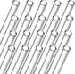 20 Pieces 12 In Glass Blowing Tubes, 12mm OD 8mm ID 2mm Thick Wall Borosilicate Pipe, Clear glass Bubble Tubing with 4 Cleaning Brush for Laboratory Experiment Art DIY