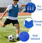 18 Pack Pinnies for Adults, Quick Dry Basketball Practice Jersey, Breathable Mesh Scrimmage Vest Youth Soccer Football Volleyball, 3 Colors