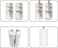 20 Packs Pull Cord Knobs for Window Blind, Safety Breakaway Condensers, White Cylinder Blind Tassels Pendant, Decorative Drops End Home Office Roman Shades Accessories