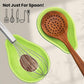 4 Pack Avocado Spoon Rest for Stove Top, 6.5 Inch Cute Ceramic Holder, Heat-Resistant Kitchen Counter Ladle Spoonrest, Large Cooking Utensil Dish Spatula, Tongs, Housewarming Gifts