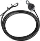 Adjustable Fitness Pulley Cable,Replacement Cable Machine Accessories,Cable Attachments for Gym -Thick 5mm(0.2inch) Heavy Duty Steel Wire Rope Home  138"