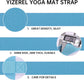2 Packs Yoga Mat Strap for Carrying, Carrier, Adjustable Sling Exercise Black + Turquoise
