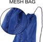 2 Packs Mesh Gear Bag for Snorkel Equipment, Oversized 18" x 27" Dive Scuba Diving Backpack Snorkeling, Fins, Swimming Gear, Beach and Sports Equipment (Black & Blue)