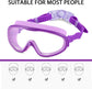2 Pack Kids Swim Goggles, Swimming Glasses for Children from 3 to 15 Years Old Purple/Pink