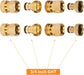 Garden Hose Quick Connect Solid Brass Connector Water Connectors Easy Fittings Standard 3/4 inch GHT, 4 Complete Sets female & Male, Free Washers Gaskets