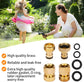 Garden Hose Quick Connect Solid Brass Connector Water Connectors Easy Fittings Standard 3/4 inch GHT, 4 Complete Sets female & Male, Free Washers Gaskets