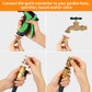 Garden Hose Quick Connect Solid Brass Connector Water Connectors Easy Fittings Standard 3/4 inch GHT, 4 Complete Sets female & Male, Free Washers Gaskets