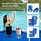 Poolside Cup Holder for Above Ground Pools, Pool Drink Holders Party ONLY FITS 2 Inch or Less Round Top Bar (Blue - 4 Pack) Blue Pack
