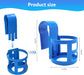 Poolside Cup Holder for Above Ground Pools, Pool Drink Holders Party ONLY FITS 2 Inch or Less Round Top Bar (Blue - 4 Pack) Blue Pack