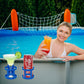 Poolside Cup Holder for Above Ground Pools, Pool Drink Holders Party ONLY FITS 2 Inch or Less Round Top Bar (Blue - 4 Pack) Blue Pack