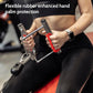 Anti-Slip Workout Grips: New Rubber Gym Grips Deadlifts Palm Protection Gloves for Weight Lifting, Dumbbell, Deadlift, Bar Pad Pull Up Grippers, Training and Exercise Men Women Red Pair