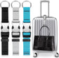 3 Pcs Add a Bag Luggage Straps Gripper Heavy Duty Jacket Valises Strap for Travel Belt with Buckle Adjustable Baggage Black, Blue and Grey