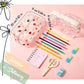 2 Pack Cute Flower Makeup Bags Daisy Zipper Pouches Floral Pencil Pouch Portable Toiletry for Women Travel Vacation Bathroom School Organizing(Daisy)
