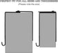 4 Pcs Adjustable Cubicle Hanger Universal Partition Metal Hooks Door Hanger, Adjusted to Fit Panels with 1 3/8 Inch 3 1/2 Thickness for Office Whiteboard (Black) Black