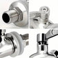 Stainless Steel Beverage Jar Dispenser Replacement Spigot Faucet, For Dispensers - Durable Outdoor Water Faucet Sun Tea Jars, Perfect Parties & Camping 16mm（5/8 inch）