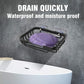 Soap Dish,Premium Dish for Shower, Space Aluminum Wall Mounted Bar Holder Bathroom Shower Kitchen Wall, Drilling Installation or Directly Paste Black 5׳.5ױinch