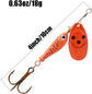 4Pcs Fishing Lure Spinner Baits, Bait Bionic Hard Baits,Metal Rotating Sequin baits for Bass, Trout, Walleye, Northern Pike and Salmon  0.63oz