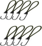 8PCS Bungee Cords with Hooks, Mini Cords, Rubber Short Straps,for Camping Trucks Car Awning Cover Canopies Pool (Blackish Green) Blackish Green