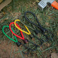 8PCS Bungee Cords with Hooks, Mini Cords, Rubber Short Straps,for Camping Trucks Car Awning Cover Canopies Pool (Blackish Green) Blackish Green