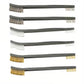 6Pc Mini Wire Brush Set, Steel Brass Nylon Cleaning Polishing Metal Rust Tools, Suitable for Paint Dirt