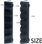 Vertica Fishing Rod Holders, Wall-Mounted – Racks, Pole Holders,Fishing Rack,Store 6 Rods or Combos in 12.6 Inches, for Garage & Boat, 1 Pair Black (Vertica)