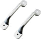 2PCS Boat Cleat Grab Rail Handles Aluminum Fishing Rowboat Duck Jon Row Transom