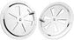 2 Pack of 4 inch Cabin Ventilation Plate Vent Round Butterfly Air Gill with Side Knob 304 Stainless Steel for Marine Boats Accessories