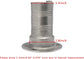 1-1/2"(38mm) Boat Gas/Fuel/Diesel/Water/Waste Deck Fill/Filler with Keyless Cap 1-1/2" Marine Mirror- Polished 316 Stainless Steel Hardware for Yacht Caravan WATER