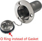 1-1/2"(38mm) Boat Gas/Fuel/Diesel/Water/Waste Deck Fill/Filler with Keyless Cap 1-1/2" Marine Mirror- Polished 316 Stainless Steel Hardware for Yacht Caravan WATER