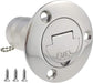 2"(50mm) Boat Gas/Fuel/Water/Waste/Diesel Deck Fill/Filler with Keyless Cap 2" Marine Mirror- Polished 316 Stainless Steel Hardware for Yacht Caravan Fuel