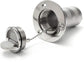 2"(50mm) Boat Gas/Fuel/Water/Waste/Diesel Deck Fill/Filler with Keyless Cap 2" Marine Mirror- Polished 316 Stainless Steel Hardware for Yacht Caravan Fuel
