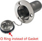 2"(50mm) Boat Gas/Fuel/Water/Waste/Diesel Deck Fill/Filler with Keyless Cap 2" Marine Mirror- Polished 316 Stainless Steel Hardware for Yacht Caravan Fuel