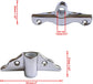 2PCS 316 Stainless Steel Row Lock Oarlock Socket Support Bracket for 1/2" Shank