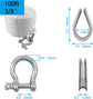 Solid Braid Nylon Anchor Rope (3/8" x 100&