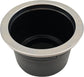 4Pcs Cup Holder Insert Plastic Universal Drop in with Drain, for RV Boat Car, Pontoon Table Sofa,Stainless Steel Edging