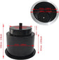 4Pcs Cup Holder Insert Plastic Universal Drop in Chrome with Drain, for RV Boat Car, Pontoon Table Sofa