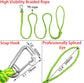 Kayak Tow Rope with Clip Dock Lines Heavy Duty Braided Line Ideal for Jet ski,watercraft Boat, Kayaking, Marine Sets of Two Ropes 1/2 Inch Diameter x 7ft Lengths Green