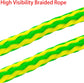Kayak Tow Rope with Clip Dock Lines Heavy Duty Braided Line Ideal for Jet ski,watercraft Boat, Kayaking, Marine Sets of Two Ropes 1/2 Inch Diameter x 12 ft Lengths Geen