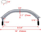 2PCS Boat 316 Stainless Steel 8-3/4&