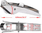 AISI 316 Stainless Steel Hinged Self-Launching Bow Anchor Roller with pivoting Dual-Roller 16.5&
